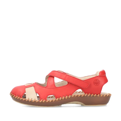 Rieker Damen Ballerinas feuerrot
