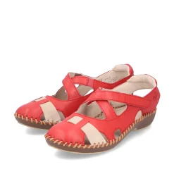 Rieker Damen Ballerinas feuerrot
