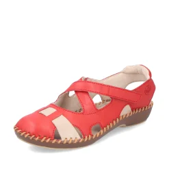 Rieker Damen Ballerinas feuerrot