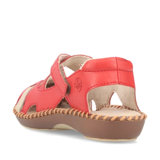 Rieker Damen Ballerinas feuerrot