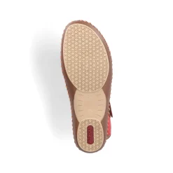 Rieker Damen Ballerinas feuerrot