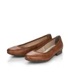 Rieker Damen Ballerinas kastanienbraun