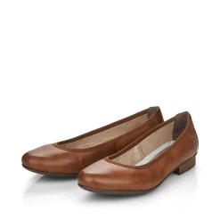 Rieker Damen Ballerinas kastanienbraun