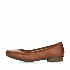 Rieker Damen Ballerinas kastanienbraun