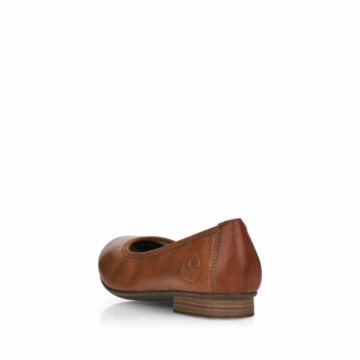 Rieker Damen Ballerinas kastanienbraun