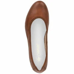 Rieker Damen Ballerinas kastanienbraun
