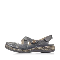 Rieker Damen Ballerinas marineblau