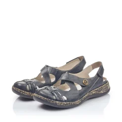 Rieker Damen Ballerinas marineblau