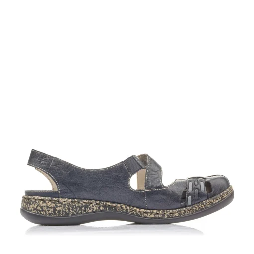 Rieker Damen Ballerinas marineblau