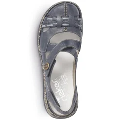 Rieker Damen Ballerinas marineblau