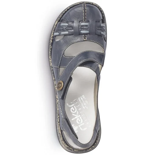 Rieker Damen Ballerinas marineblau