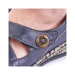 Rieker Damen Ballerinas marineblau