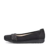 Rieker Damen Ballerinas nachtschwarz