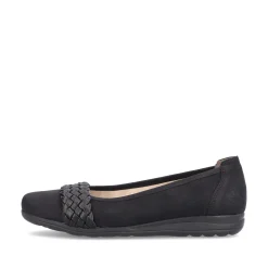 Rieker Damen Ballerinas nachtschwarz