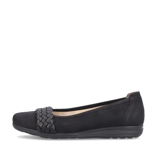 Rieker Damen Ballerinas nachtschwarz