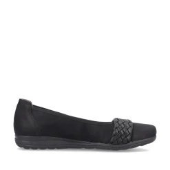 Rieker Damen Ballerinas nachtschwarz