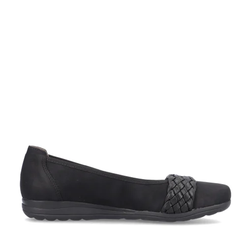 Rieker Damen Ballerinas nachtschwarz