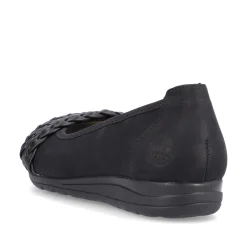 Rieker Damen Ballerinas nachtschwarz