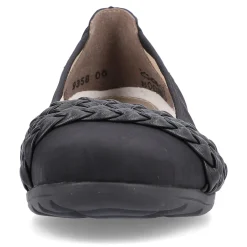 Rieker Damen Ballerinas nachtschwarz