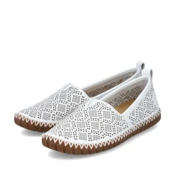 Rieker Damen Ballerinas reinweiss