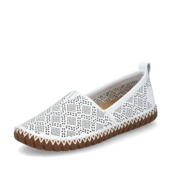 Rieker Damen Ballerinas reinweiss