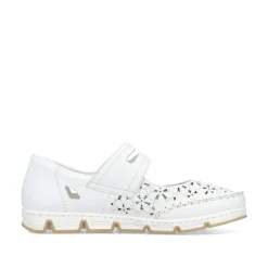 Rieker Damen Ballerinas reinweiss