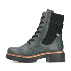 Rieker Damen Biker Boots graugrün