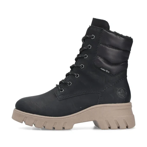 Rieker Damen Biker Boots urbanschwarz