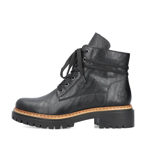 Rieker Damen Biker Boots nachtschwarz