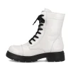 Rieker Damen Biker Boots reinweiß