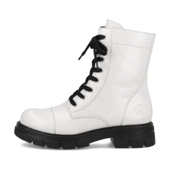 Rieker Damen Biker Boots reinweiß