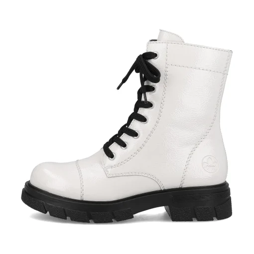 Rieker Damen Biker Boots reinweiß