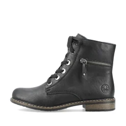 Rieker Damen Biker Boots tiefschwarz