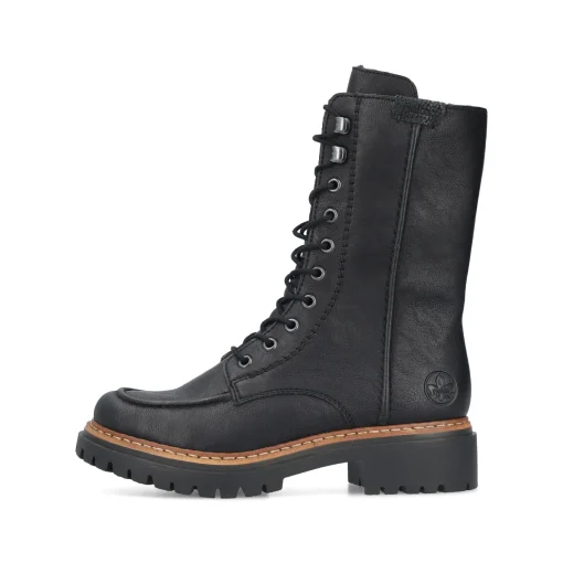 Rieker Damen Biker Boots asphaltschwarz