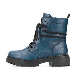 Rieker Damen Biker Boots cyanblau