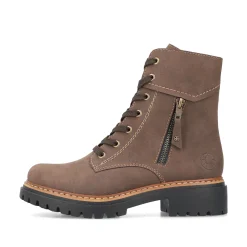 Rieker Damen Biker Boots holzbraun