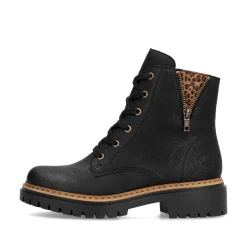 Rieker Damen Biker Boots nachtschwarz