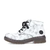 Rieker Damen Biker Boots silberweiß