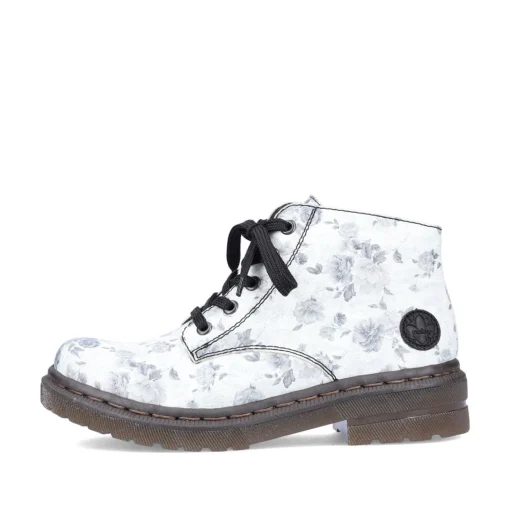 Rieker Damen Biker Boots silberweiß