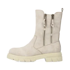 Rieker Damen Biker Boots hellbeige