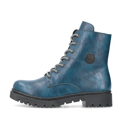 Rieker Damen Biker Boots petrol