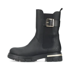 Rieker Damen Biker Boots urbanschwarz