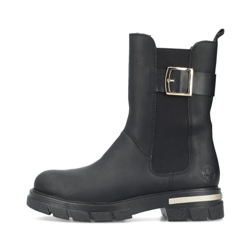 Rieker Damen Biker Boots urbanschwarz