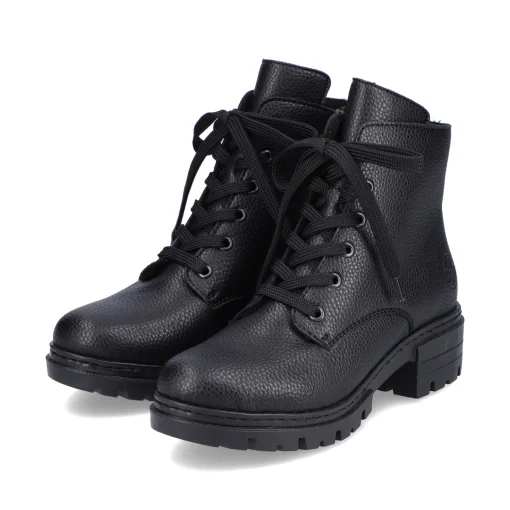 Rieker Damen Biker Boots nachtschwarz