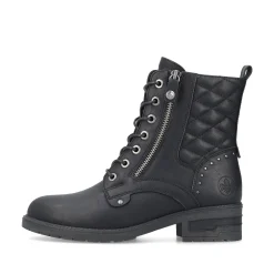 Rieker Damen Biker Boots nachtschwarz