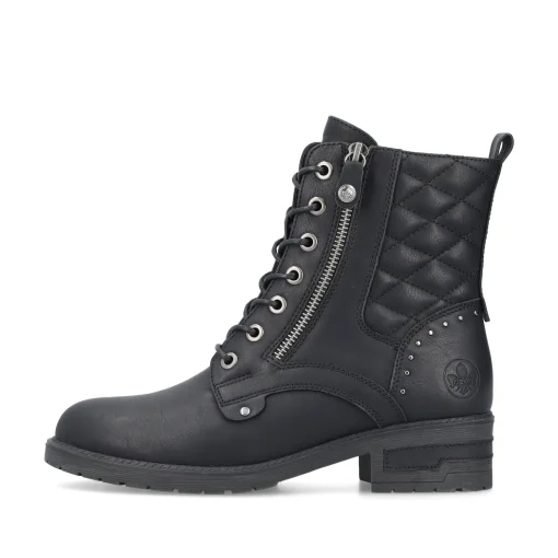 Rieker Damen Biker Boots nachtschwarz