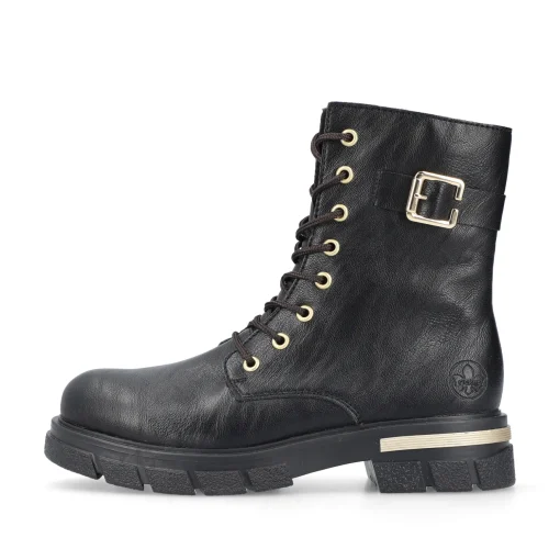 Rieker Damen Biker Boots nachtschwarz