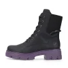 Rieker Damen Biker Boots nachtschwarz-purple