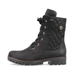 Rieker Damen Biker Boots tiefschwarz