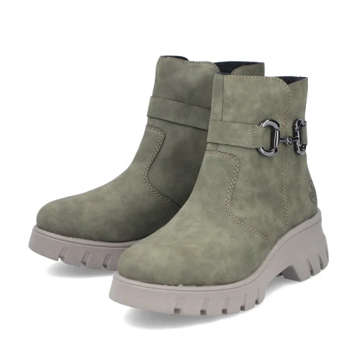 Rieker Damen Biker Boots schilfgrün